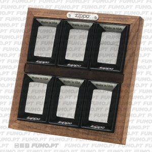 Zippo Expositor Madeira 6 Isqueiros