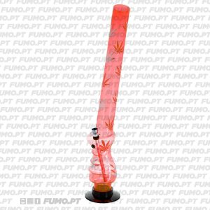 Ragga Bongo Acrílico Vermelho 55 cm