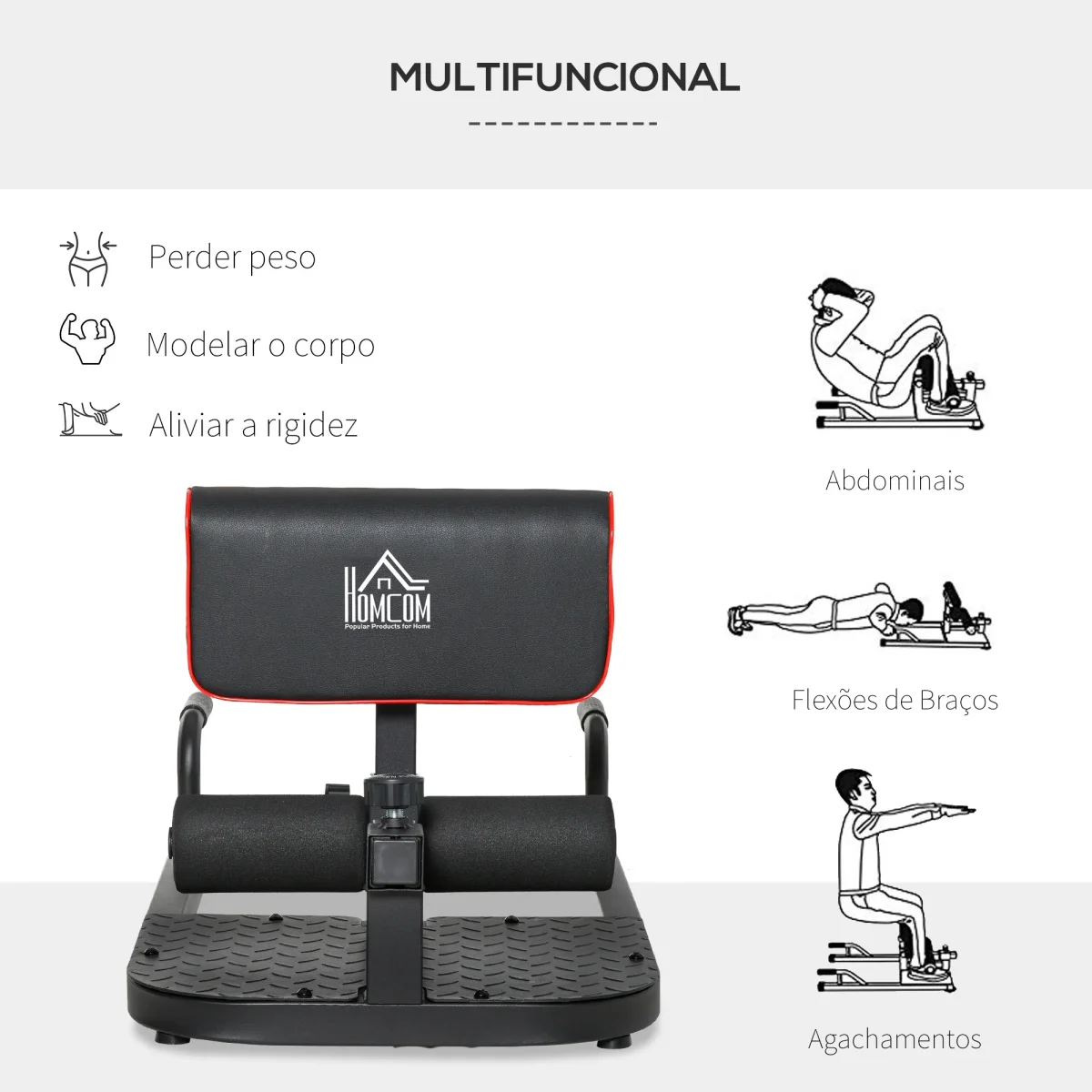 Maquina de abdominais e agachamentos 3em1 - Image 8